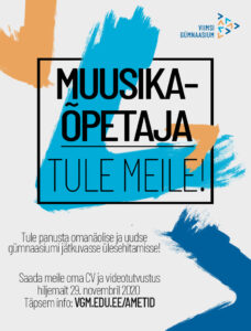 Read more about the article Muusikaõpetaja, me vajame Sind!