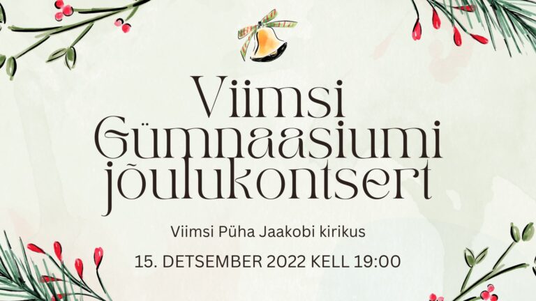 Read more about the article Viimsi Gümnaasiumi jõulukontsert