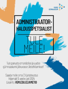 Read more about the article Administraator-haldusspetsialist, tule meile!