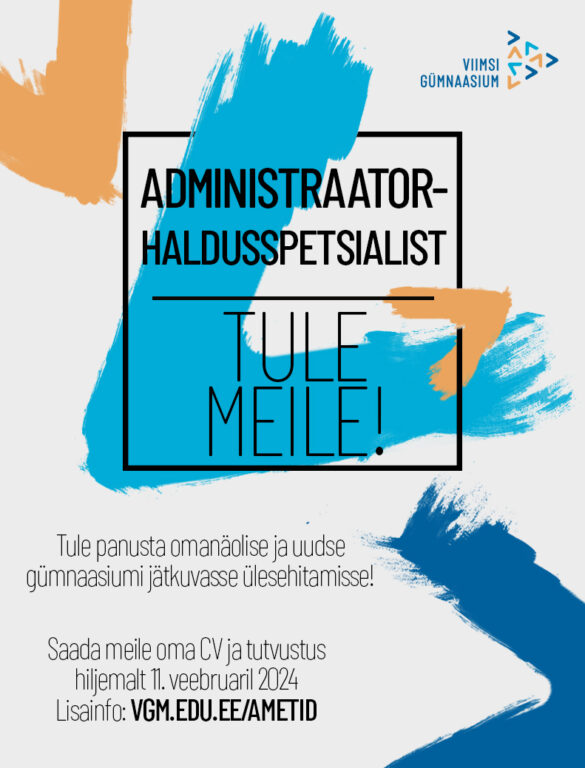 Read more about the article Administraator-haldusspetsialist, tule meile!