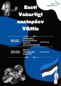 Read more about the article  Eesti Vabariigi 106. aastapäeva tähistamine VGMis