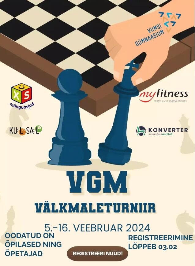 You are currently viewing VGM välkmaletrunriir 5.-16. veebruar