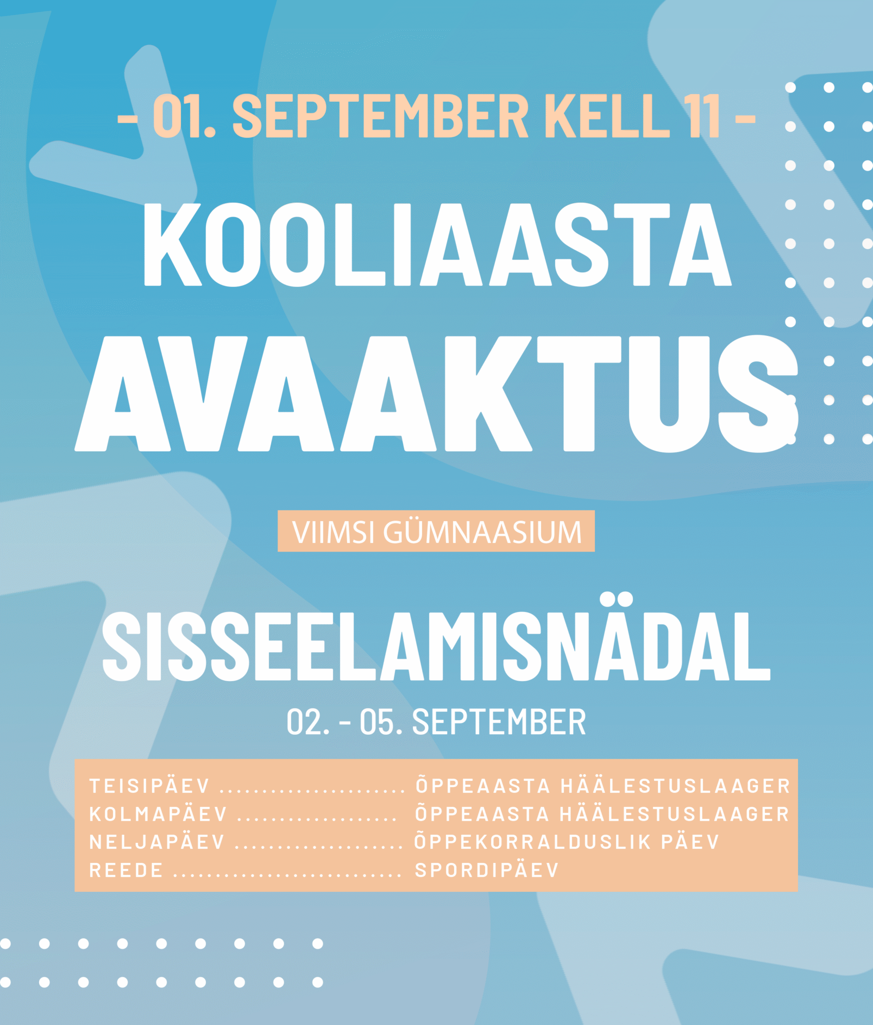 Avaaktus ja sisseelamisnädal