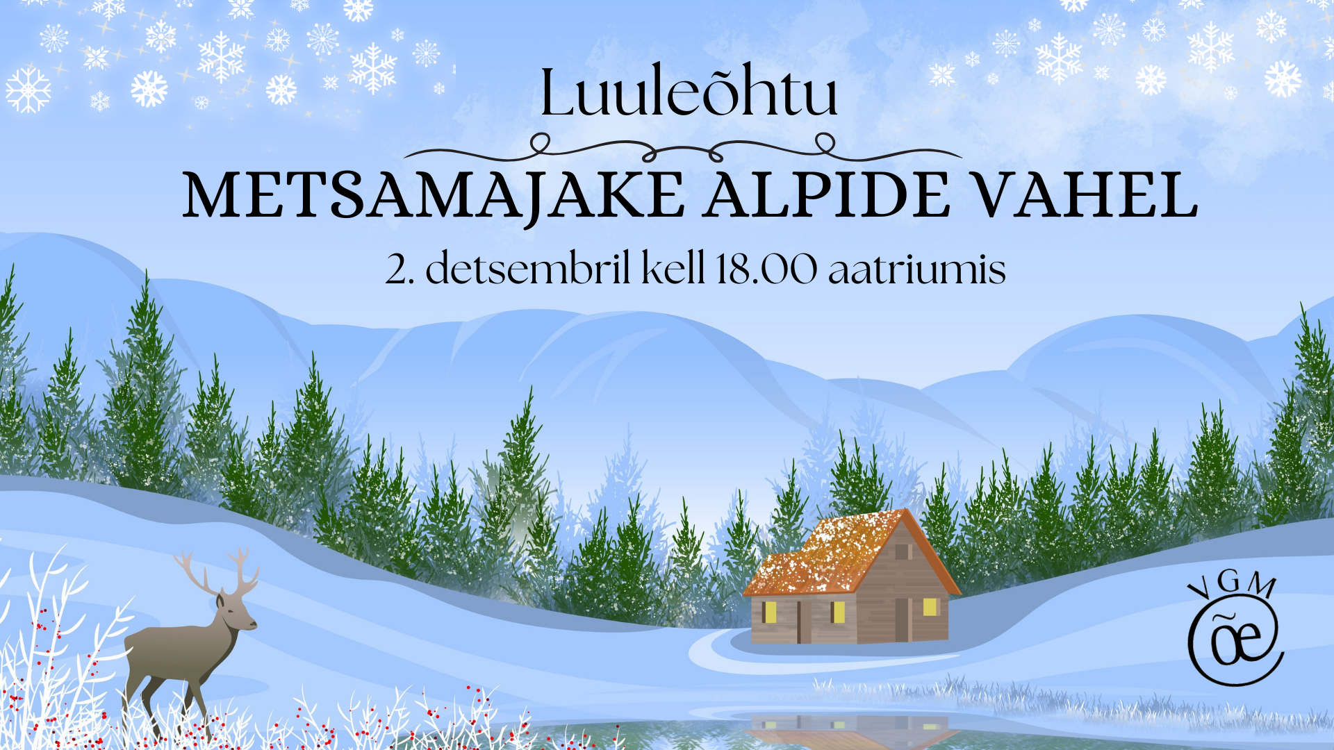2. detsembril kl 18.00 VGMis luuleõhtu