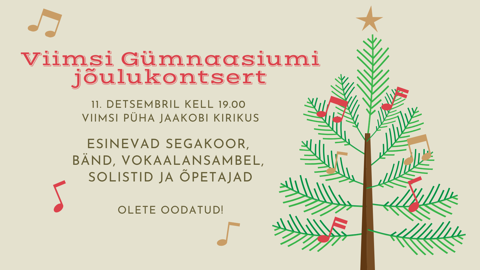 Viimsi Gümnaasiumi jõulukontsert