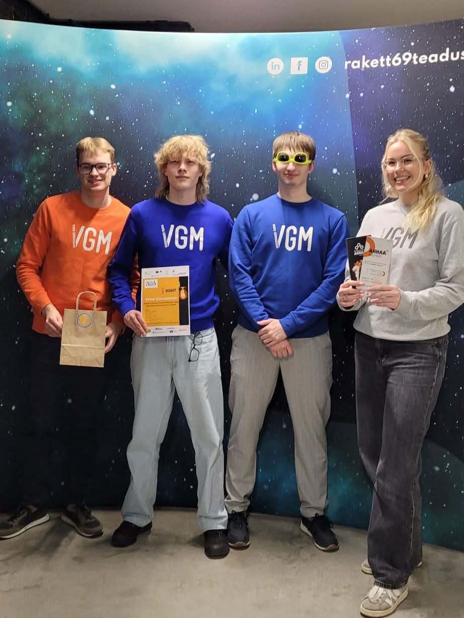 Arukate Õpilaste Akadeemia finaalist 2. koht VGMile