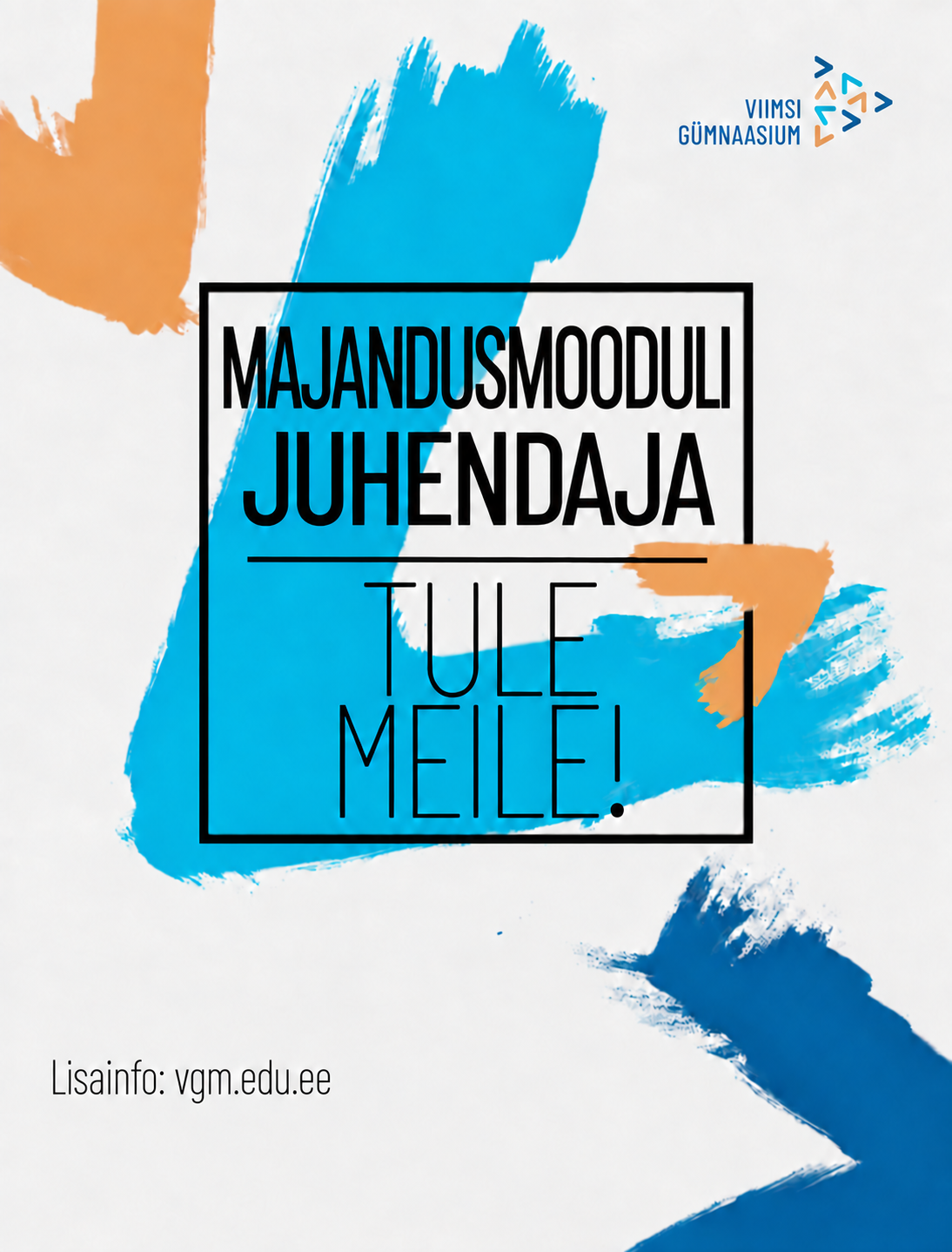 Majandusmooduli juhendaja, tule meile!